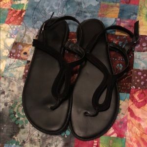 Black sandals